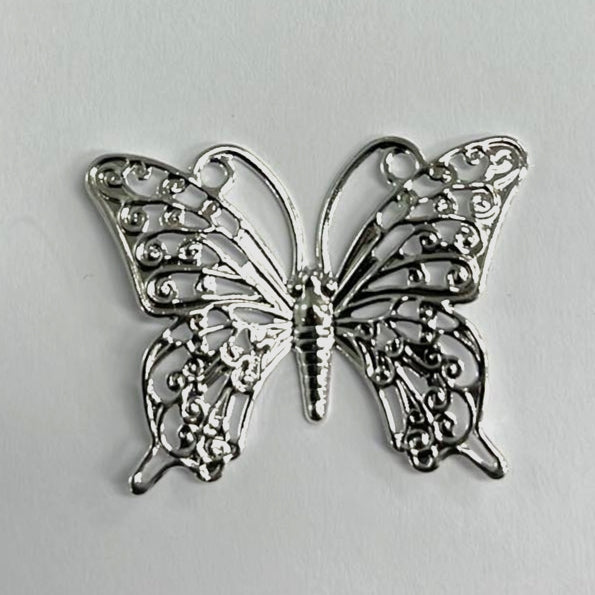 More Deco ARCHED SILVER BUTTERFLIES (10 PACK)