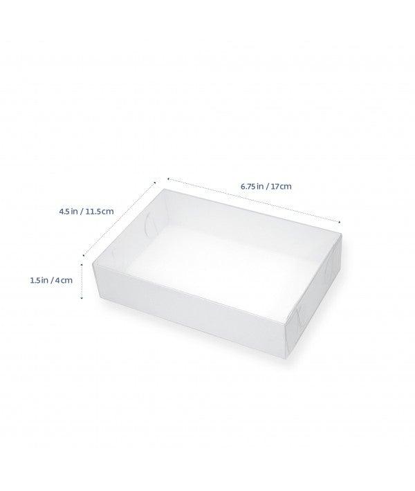 Biscuit Box 2 Biscuit with Clear Lid - 17cmx11.5cmx4cm - Cake Decorating Central