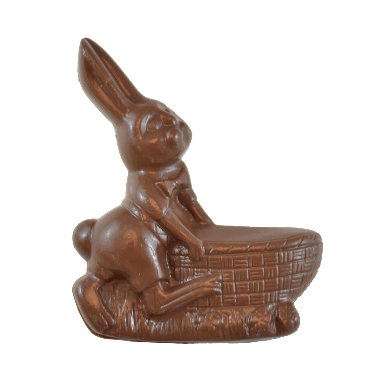 3D Easter bunny with basket 12cm chocolate mould