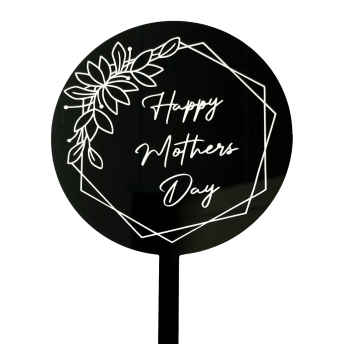 MOTHERS DAY ACRYLIC ROUND TOPPER 4 - Cake Decorating Central