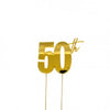 50th Gold Metal Cake Topper - Cake Decorating Central