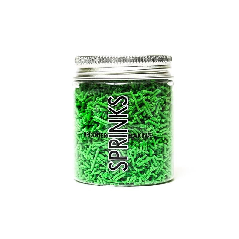 SPRINKS Jimmies GREEN 60g - Cake Decorating Central