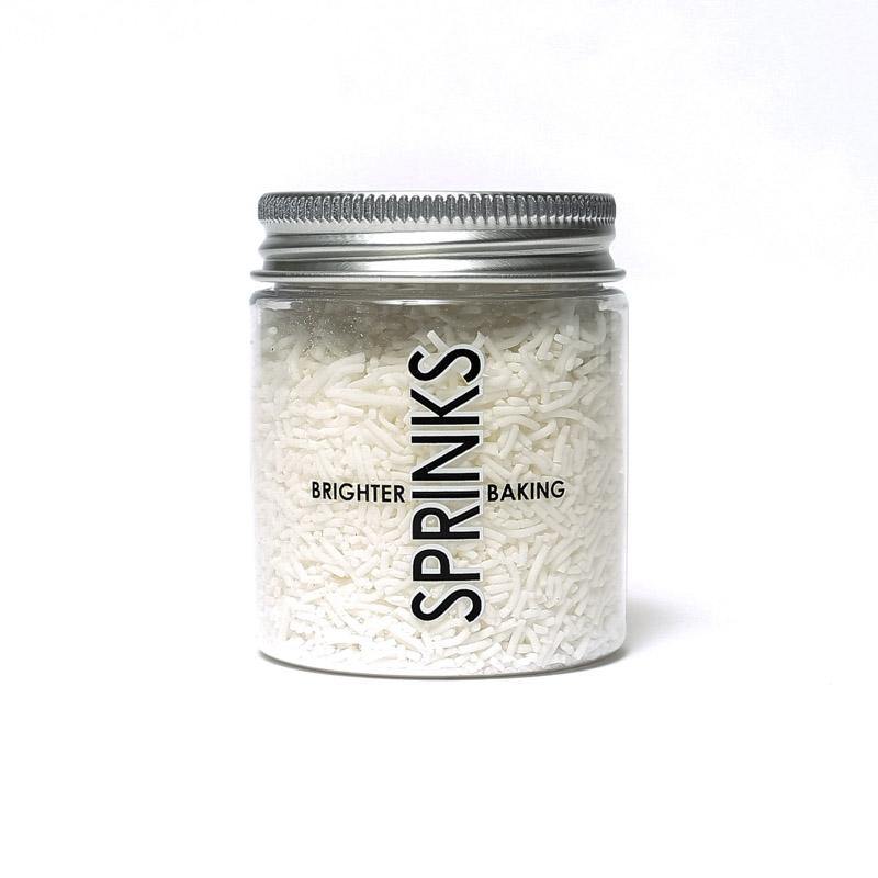 SPRINKS Jimmies WHITE 60g - Cake Decorating Central