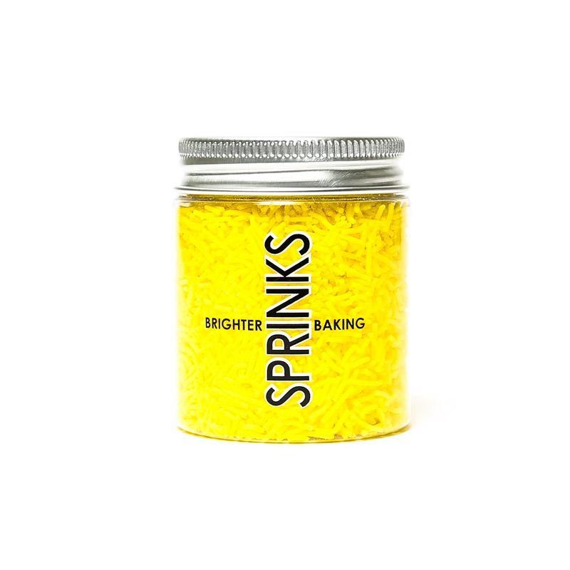 SPRINKS Jimmies YELLOW 60g - Cake Decorating Central