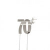70th Silver Metal Cake Topper - Cake Decorating Central