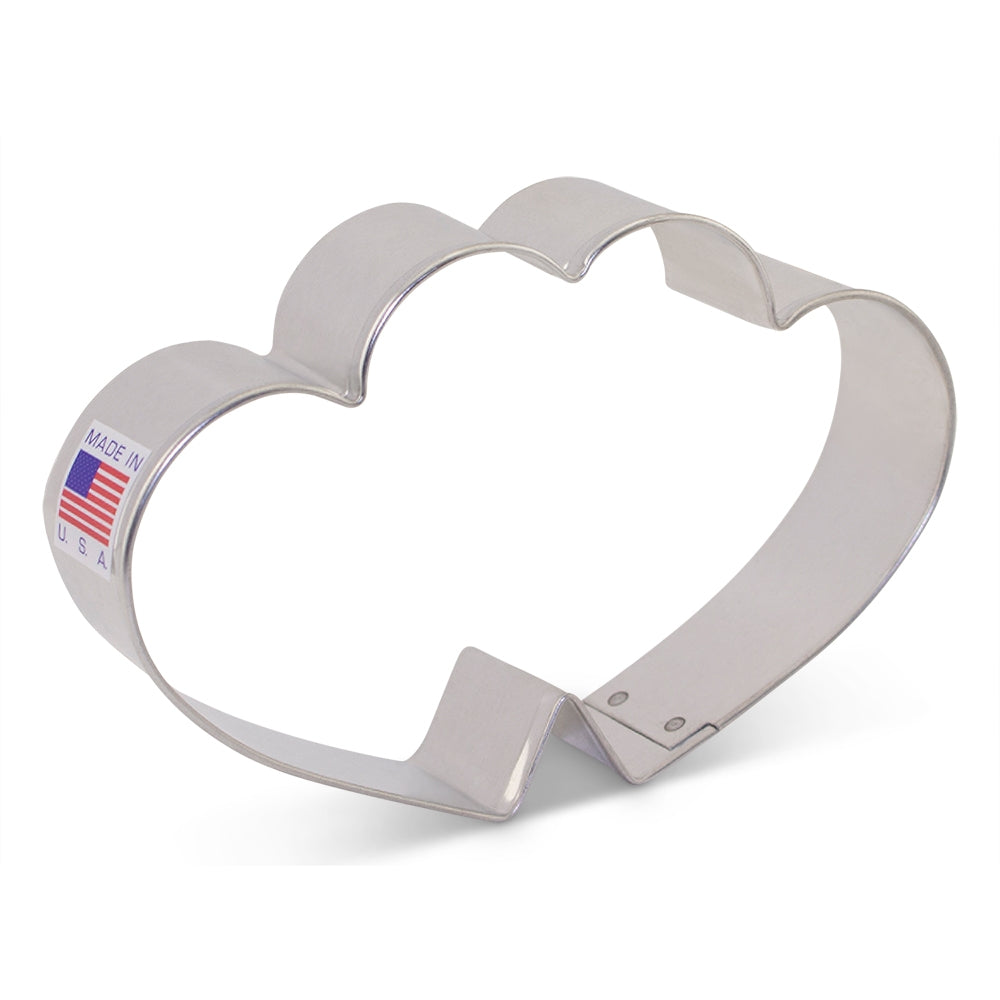 HEARTS DOUBLE BY FLOUR BOX COOKIE CUTTER