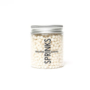 SPRINKS Cachous WHITE 4mm 85g - Cake Decorating Central