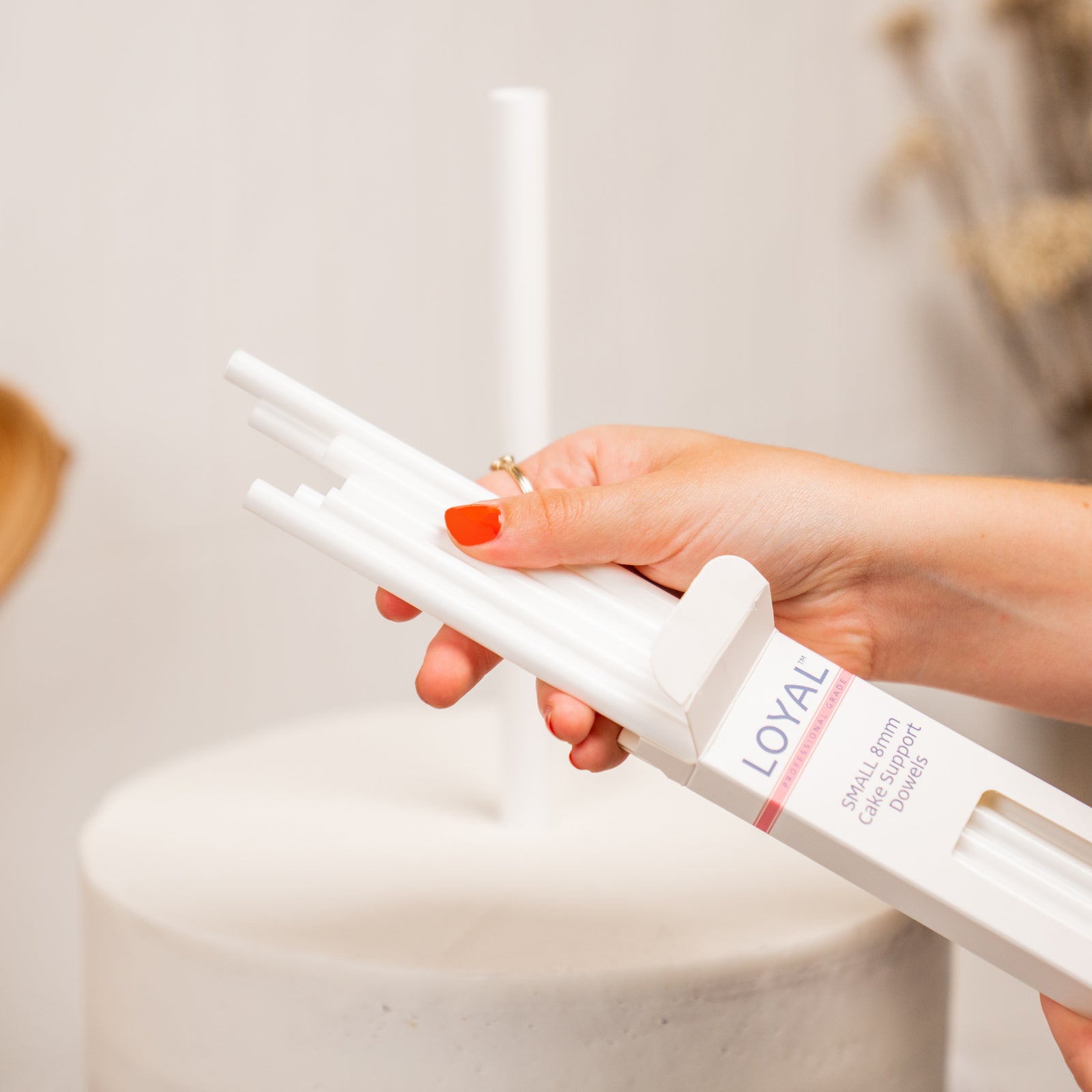 CAKE DOWELS HEAVY DUTY SMALL 8mm 10pce