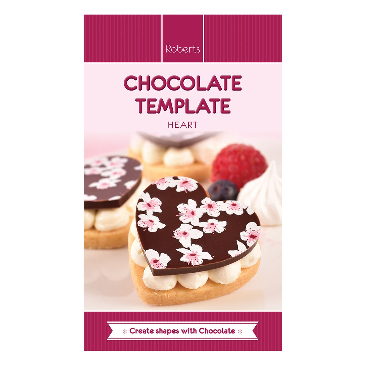 HEART Acrylic Chocolate Template - Cake Decorating Central