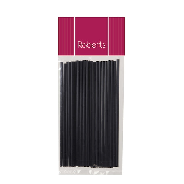 Lollipop Sticks 15cm BLACK 25pce
