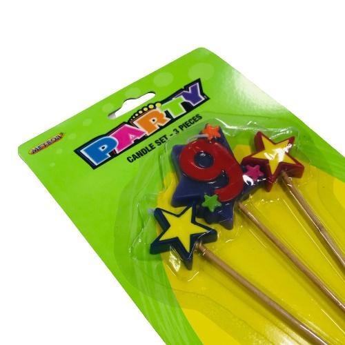 Pick Candle #9 Set - Cake Decorating Central