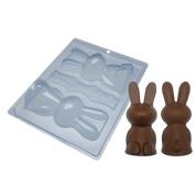 Medium Easter Bunnies Chocolate Mould 3 Pieces