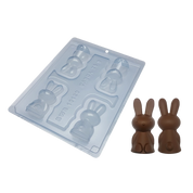 Small Easter Bunnies Chocolate Mould 3 Pieces