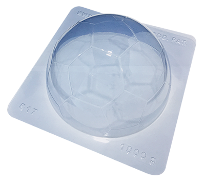 BWB SOCCER BALL 1KG CHOCOLATE MOULD (3 PCE)