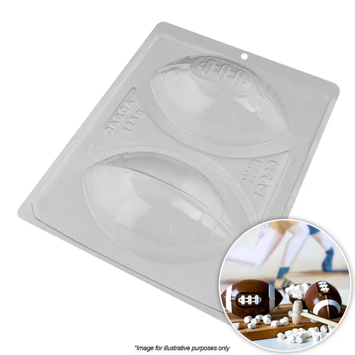 Rugby Ball Chocolate Mould 3 Pieces