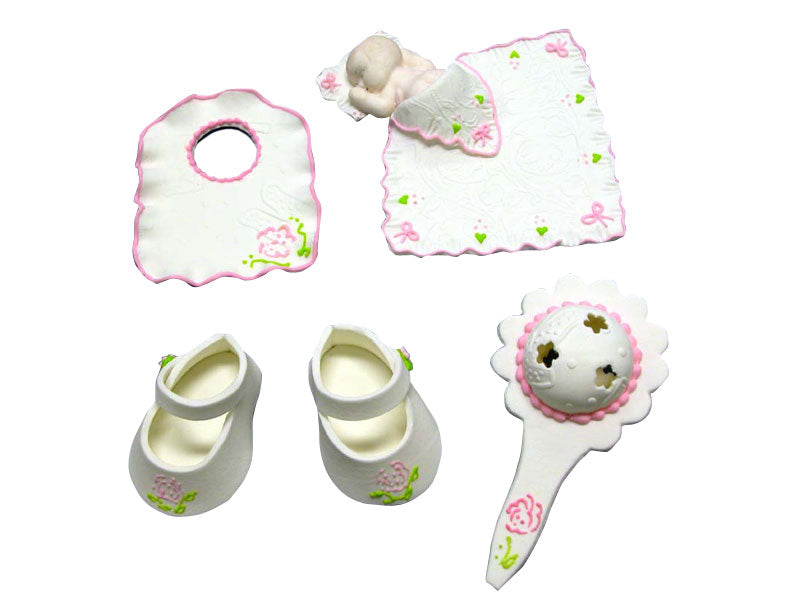 Baby Things Cake Topper Set GIRL (5pce)