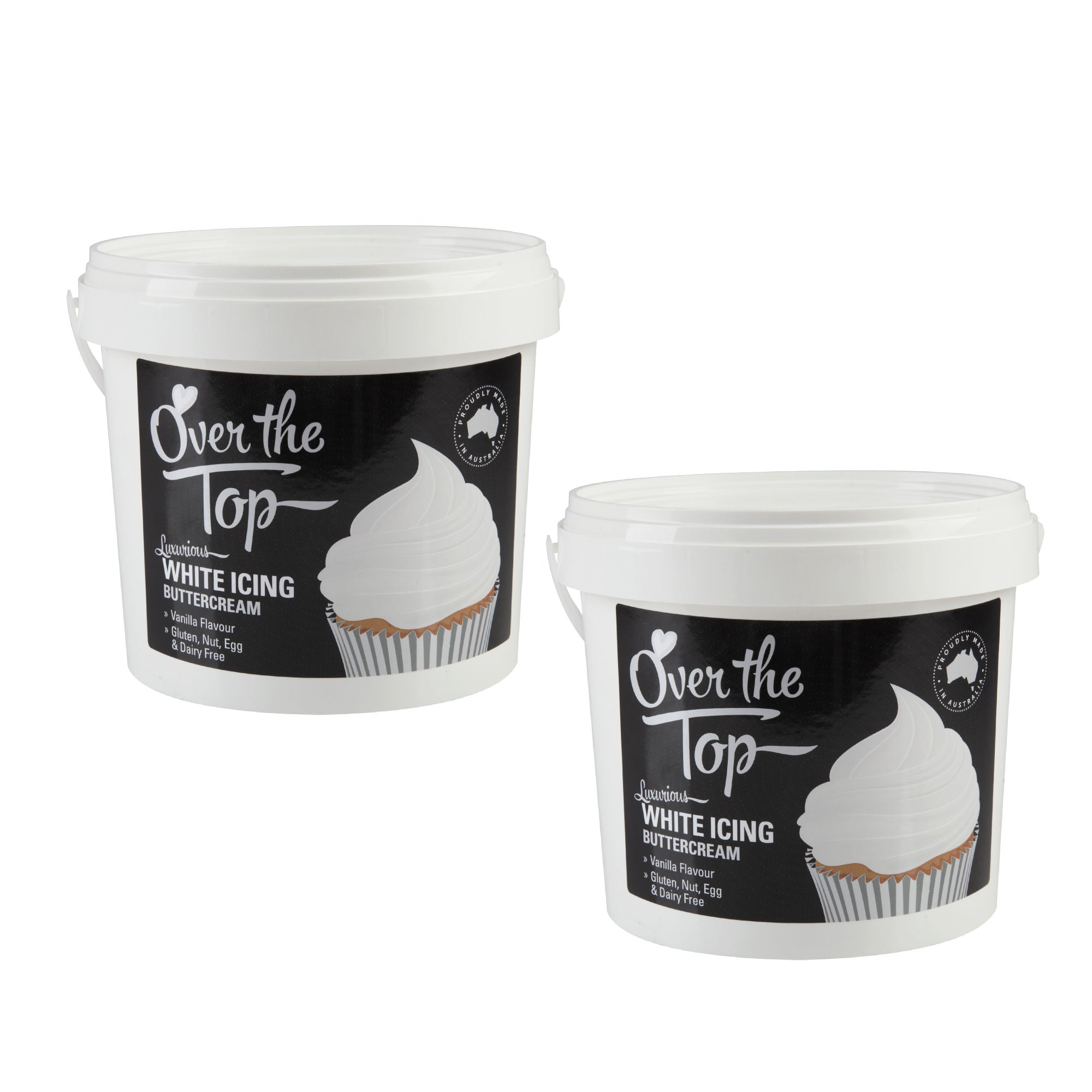 Buttercream 1.7kg White - 2 Pack