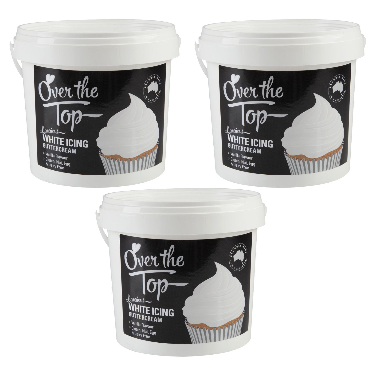 OTT BUTTERCREAM 1.7KG WHITE - 3 PACK