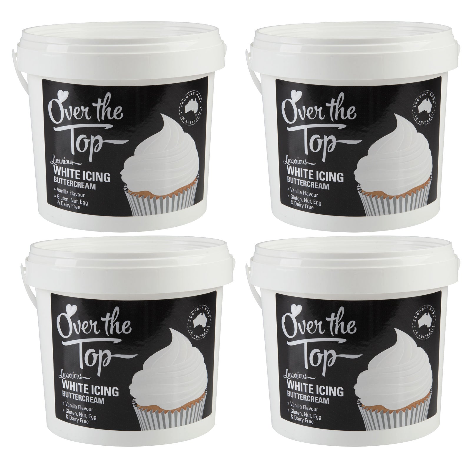 OTT BUTTERCREAM 1.7KG WHITE - 4 PACK
