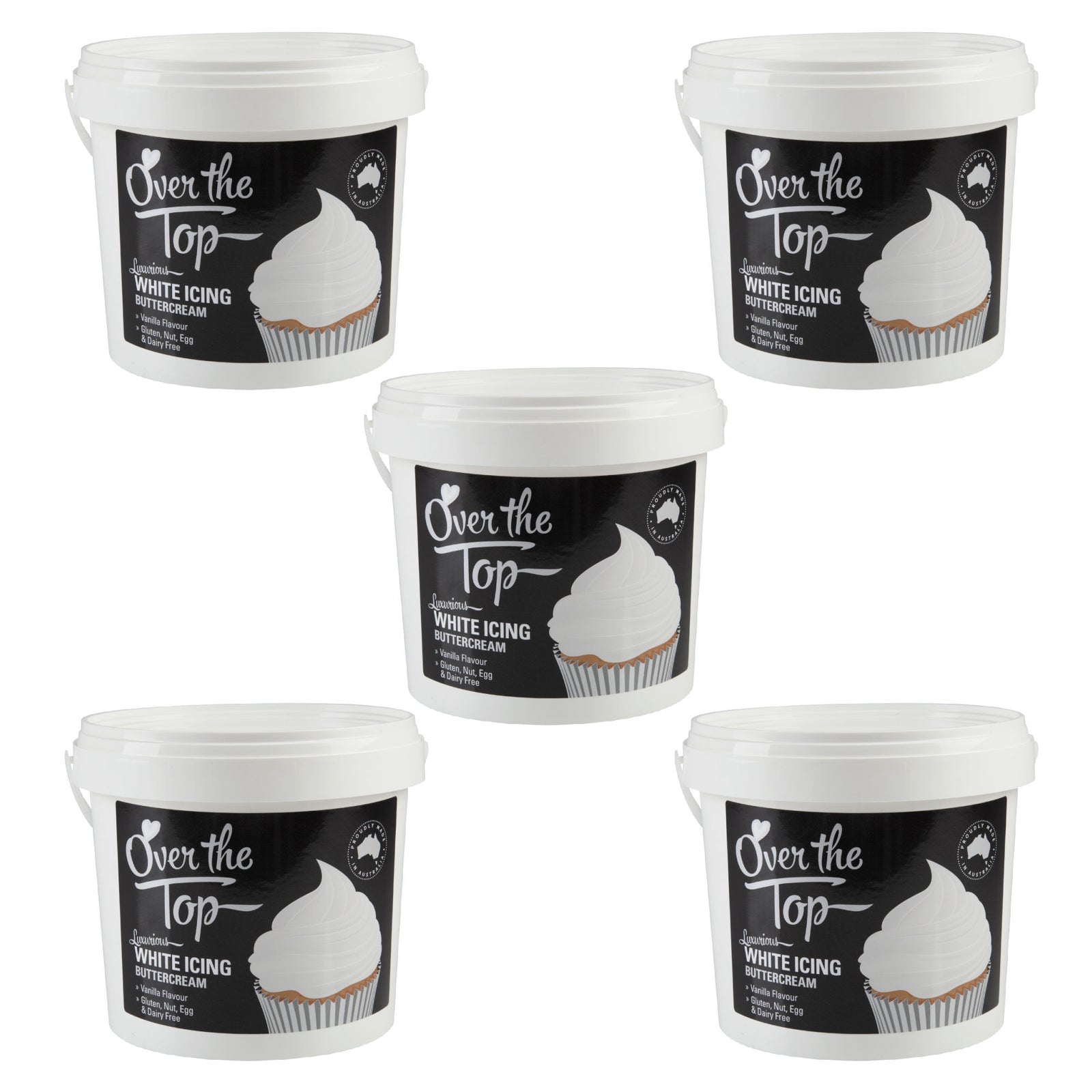 OTT BUTTERCREAM 1.7KG WHITE - 5 PACK