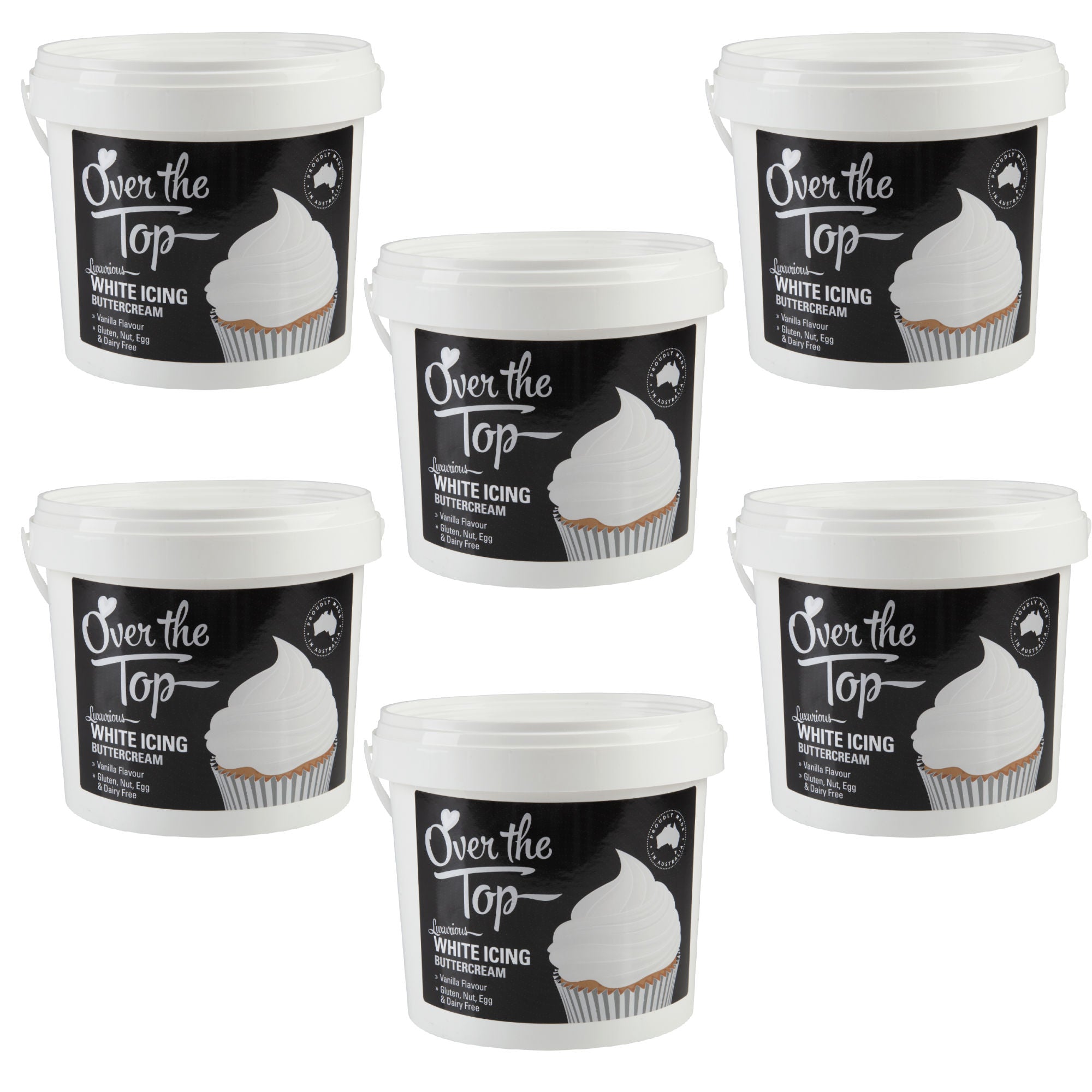 Buttercream 1.7kg White - 6 Pack