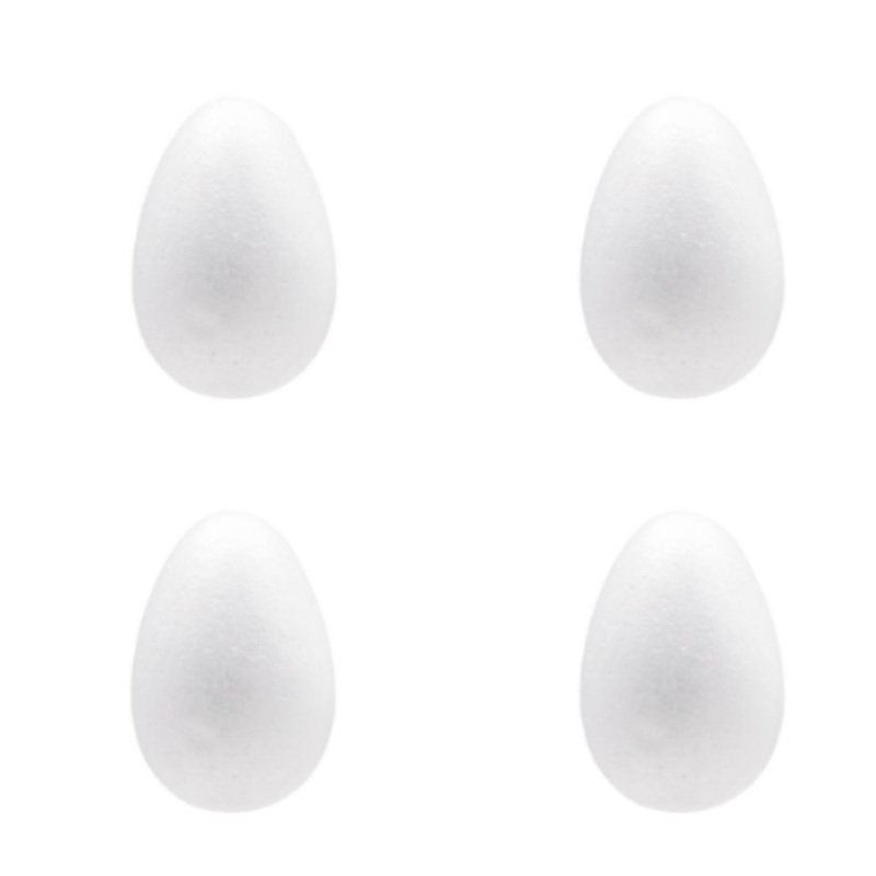 Foam Egg 60mm - 4 pack