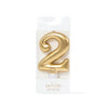 CANDLE GOLD - NUMBER 2 - Cake Decorating Central