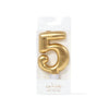 CANDLE GOLD - NUMBER 5 - Cake Decorating Central