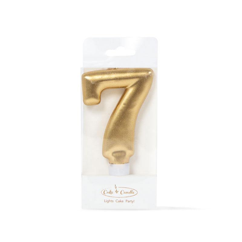 CANDLE GOLD - NUMBER 7 - Cake Decorating Central