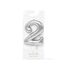 CANDLE SILVER - NUMBER 2 - Cake Decorating Central