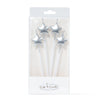 CANDLES SILVER STAR PICKS (4 pack)