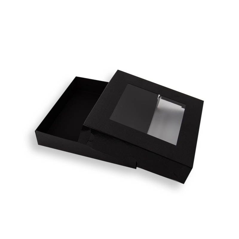 COOKIE BOX SMALL BLACK - 6INCH X 6INCH - Cake Decorating Central