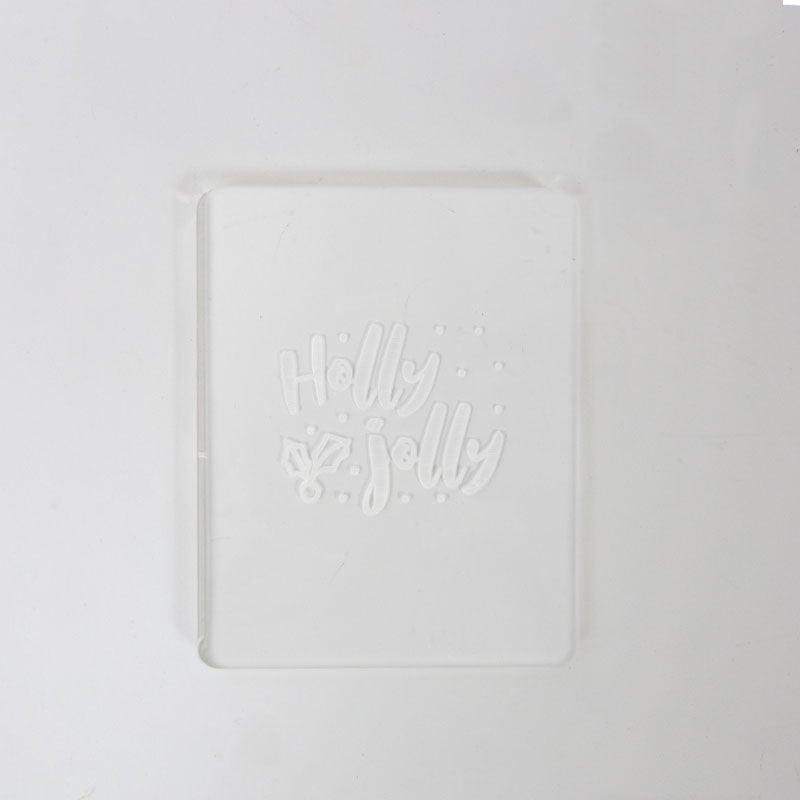 COO KIE Debosser Stamp - HOLLY JOLLY - Cake Decorating Central
