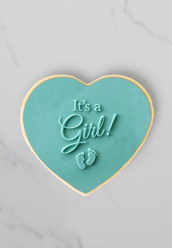 COO KIE Debosser Stamp - ITS A GIRL - Cake Decorating Central