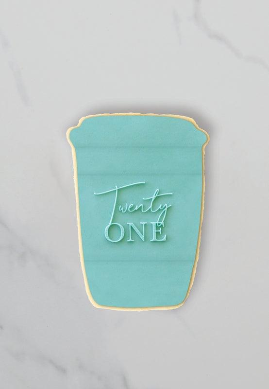 COO KIE Debosser Stamp - TWENTY ONE - Cake Decorating Central