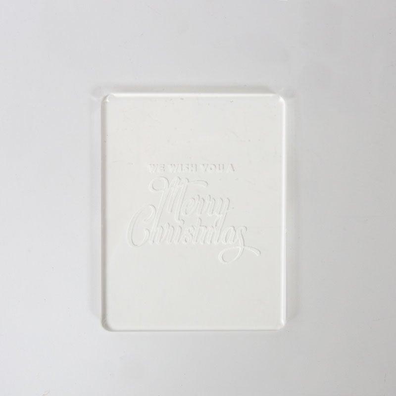 COO KIE Debosser Stamp - WE WISH YOU A MERRY CHRISTMAS - Cake Decorating Central
