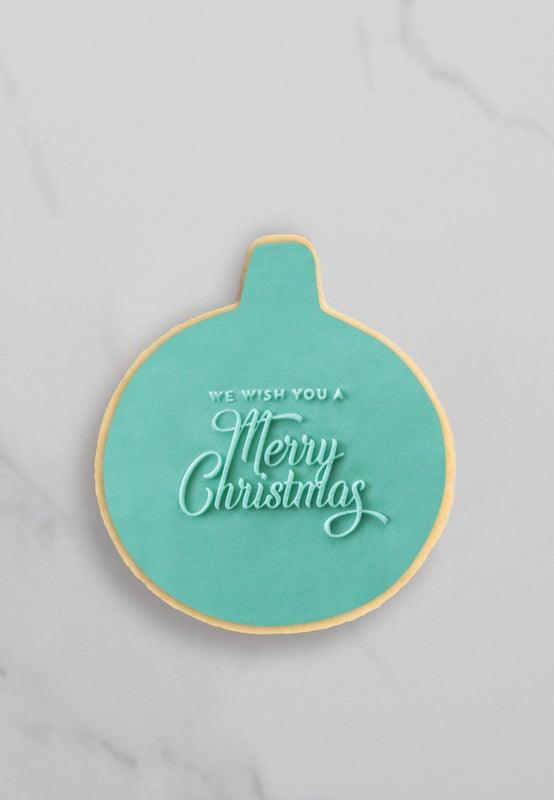 COO KIE Debosser Stamp - WE WISH YOU A MERRY CHRISTMAS - Cake Decorating Central