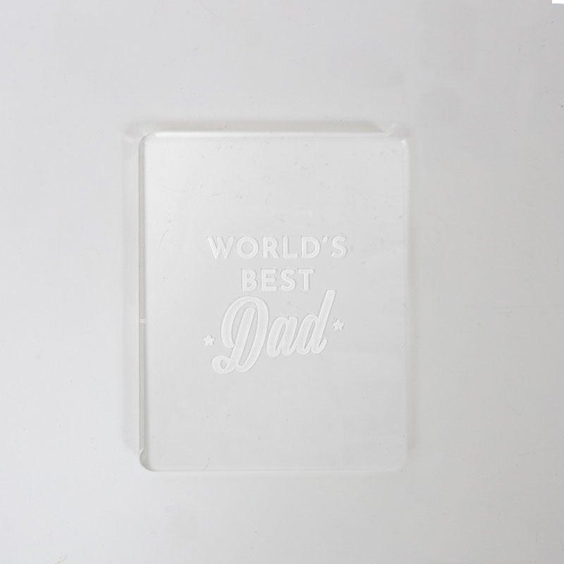 COO KIE Debosser Stamp - WORLDS BEST DAD - Cake Decorating Central