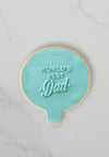 COO KIE Debosser Stamp - WORLDS BEST DAD - Cake Decorating Central