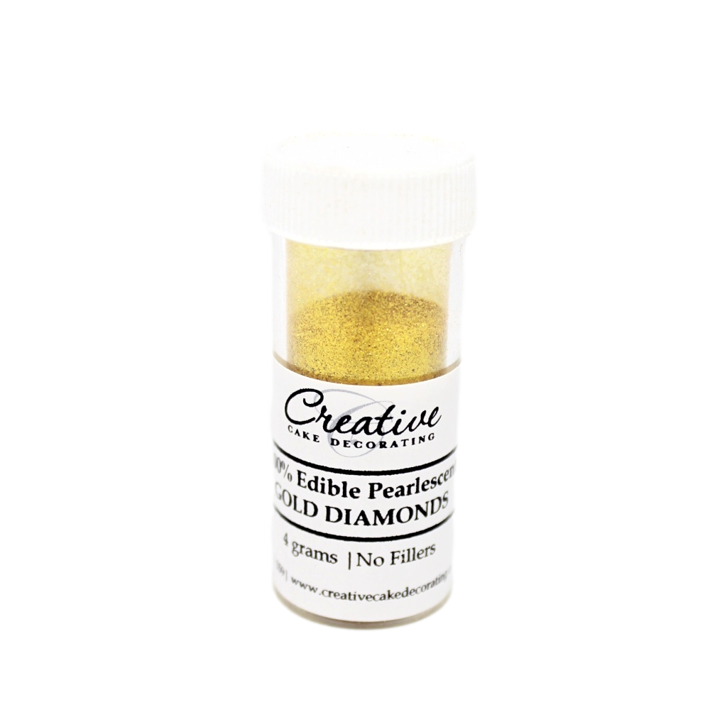 CREATIVE GOLD DIAMONDS 100% Edible Pealescent Lustre 4g