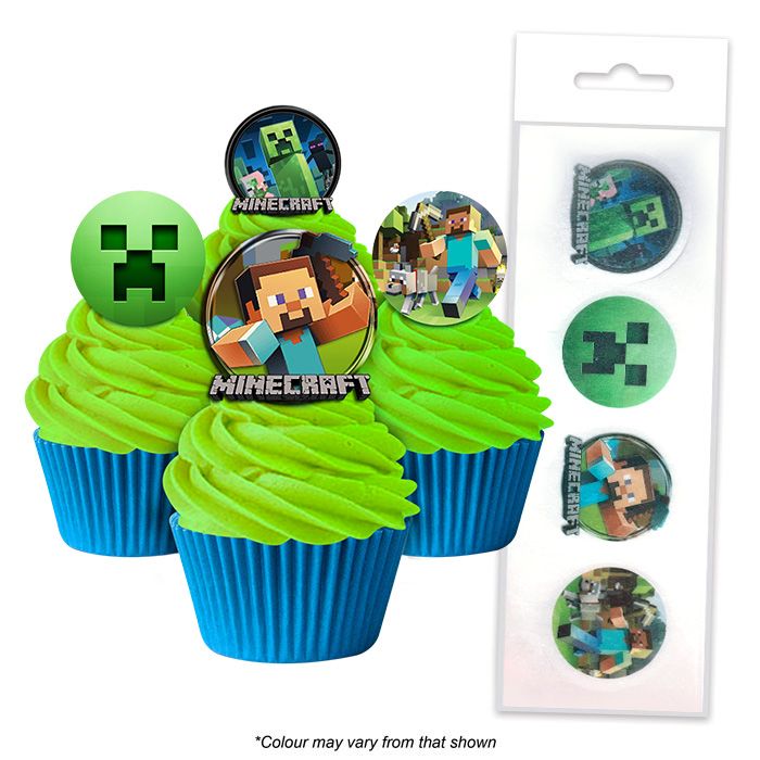 Minecraft Edible Wafer Toppers 16 Piece