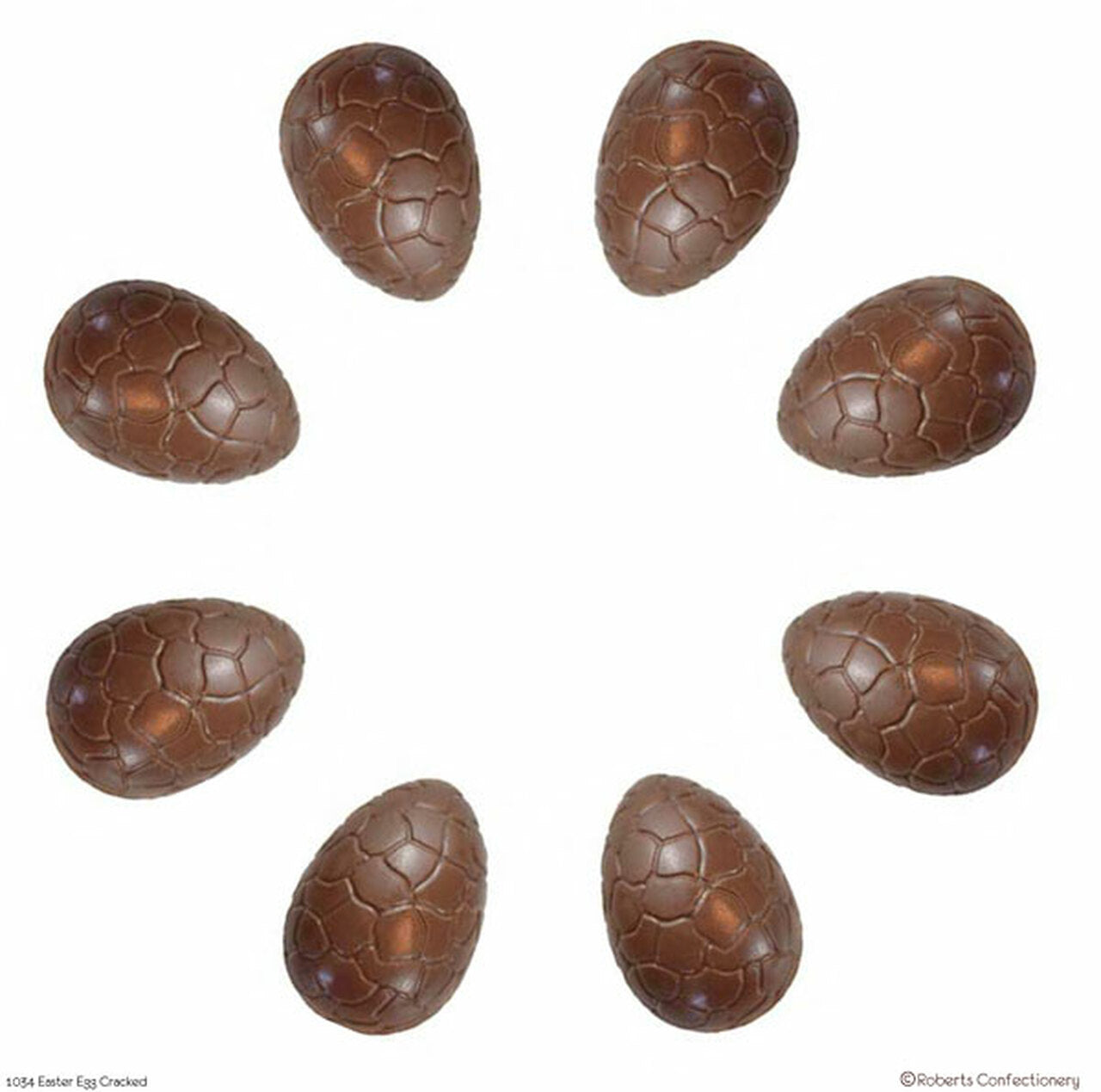 Easter Egg Crackled 5.5cm chocolate mould