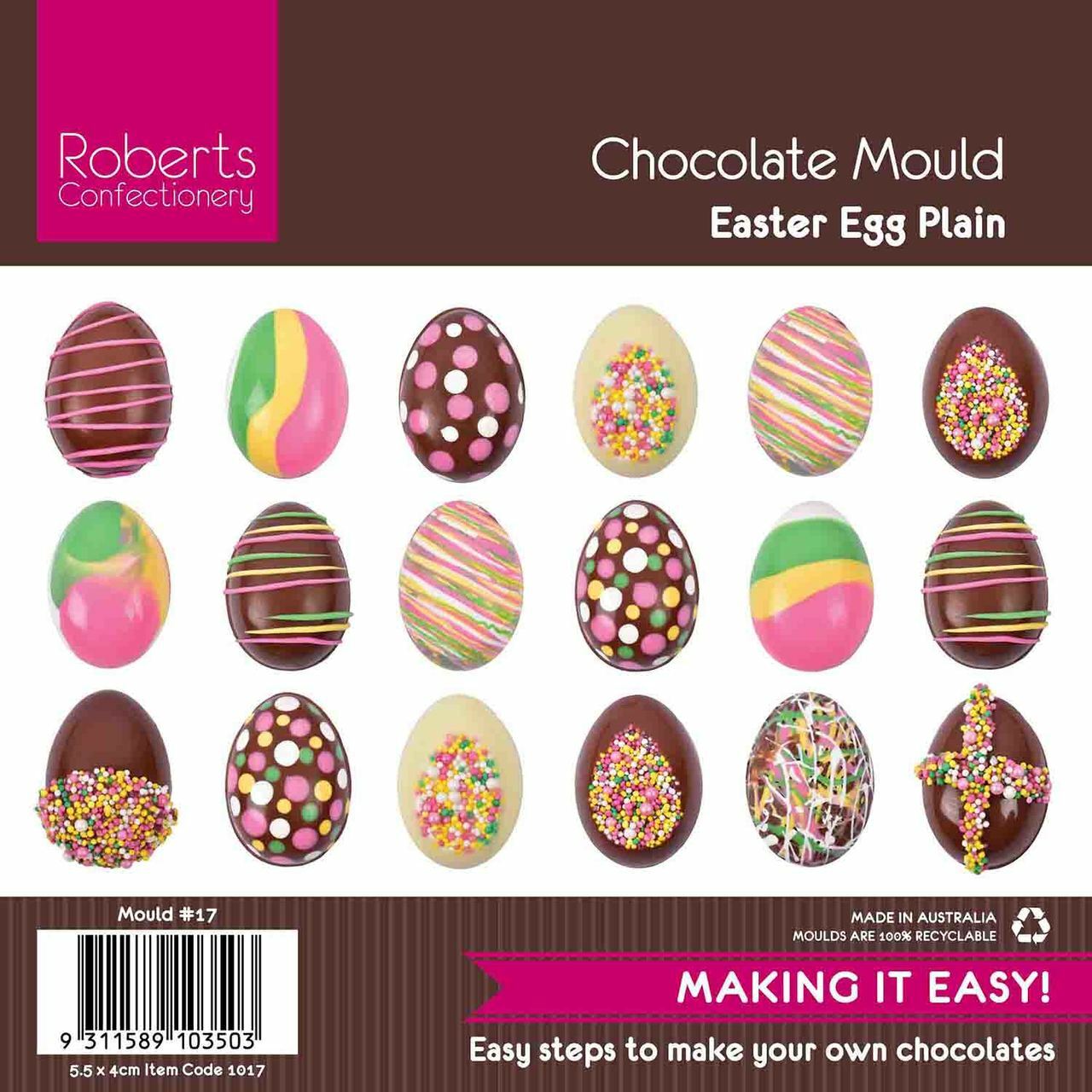 Easter Egg Plain 5.5cm chocolate mould