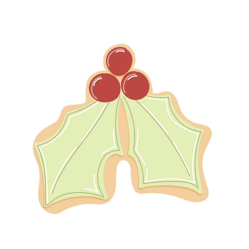 HOLLY LEAF MINI COOKIE CUTTER