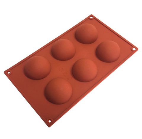 Hemisphere 70mm chocolate mould 6 cavity - Cake Decorating Central