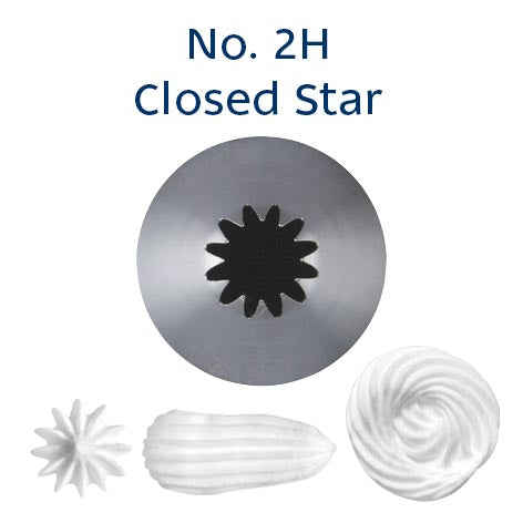 Loyal Piping Tip 2H CLOSED STAR MEDIUM