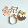 MINI CHRISTMAS PUDDING CUTTER + EMBOSSER SET by Little Biskut