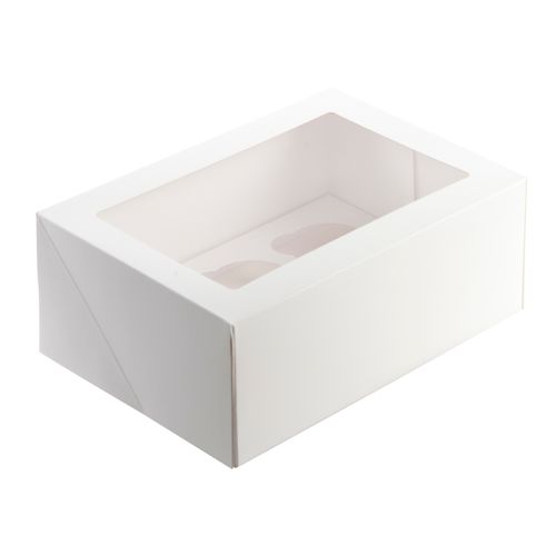 White Window 6 Cupcake Box