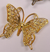 More Deco ARCHED GOLD BUTTERFLIES (10 PACK)