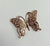 More Deco ARCHED ROSE GOLD BUTTERFLIES (10 PACK)